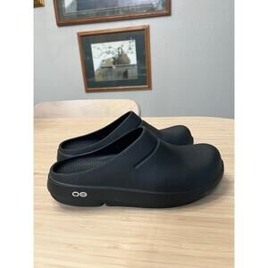 OOFOS Women's Black Slip-On Clog - Lightweight Comfort